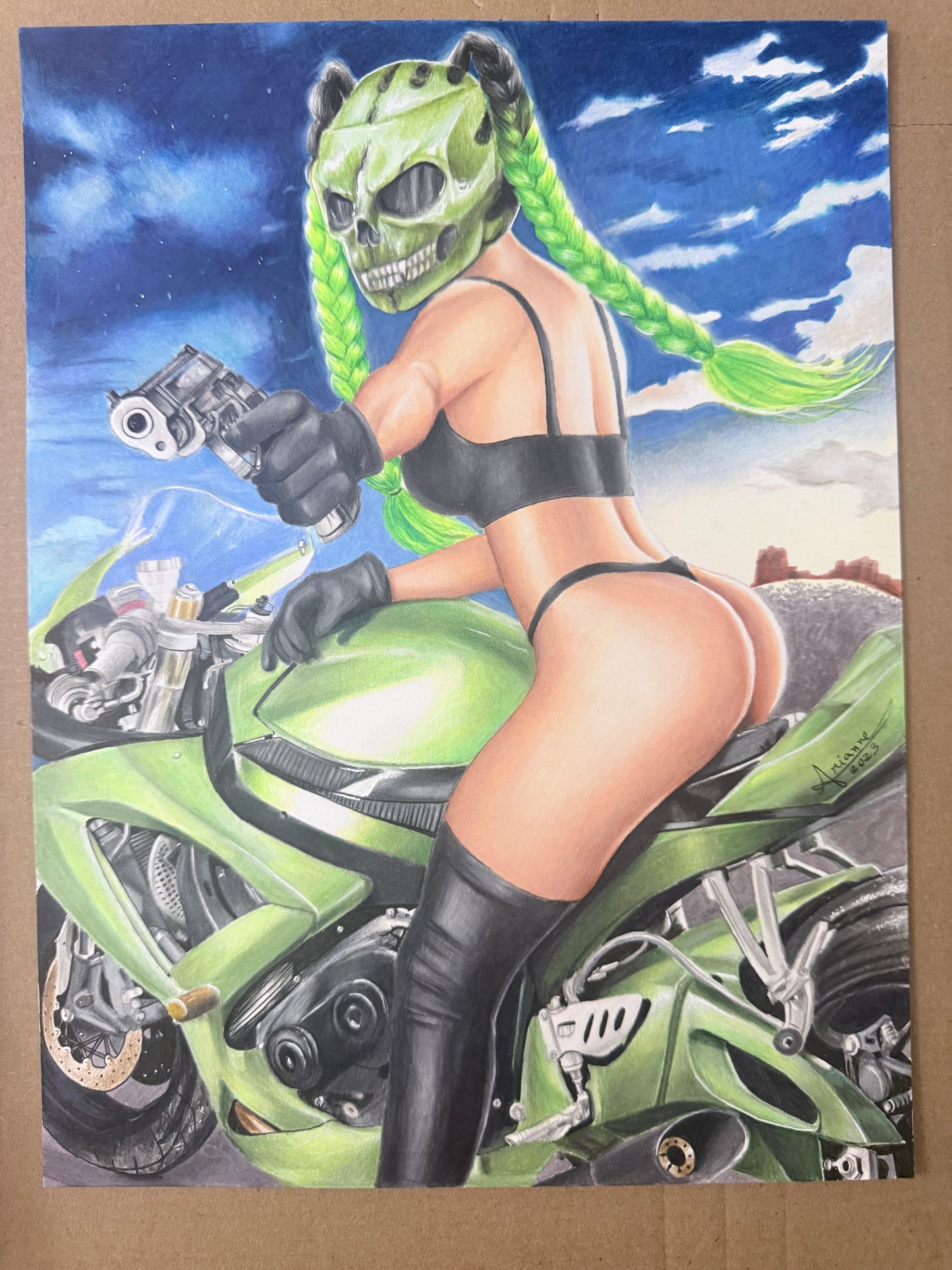Nightmare Machine (Gaslighters) - (Unreleased) ERROR - Original Art by Arianne Lima