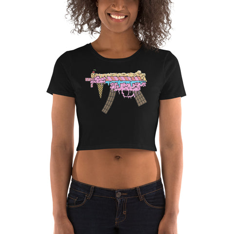 Ice Cream Machine Gun Women’s Crop Tee